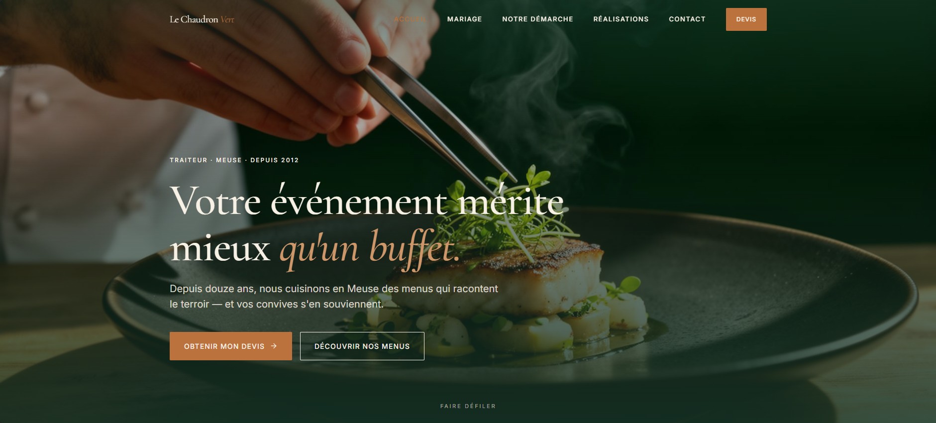 Le Chaudron Vert — Traiteur Meuse